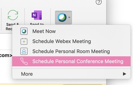 add webex widget to outlook for mac